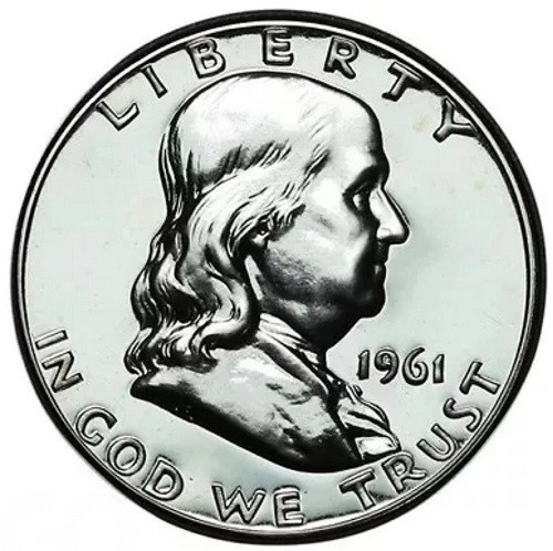 1961 Franklin Half Dollar Proof Very Gem PF Much Better In Hand #137