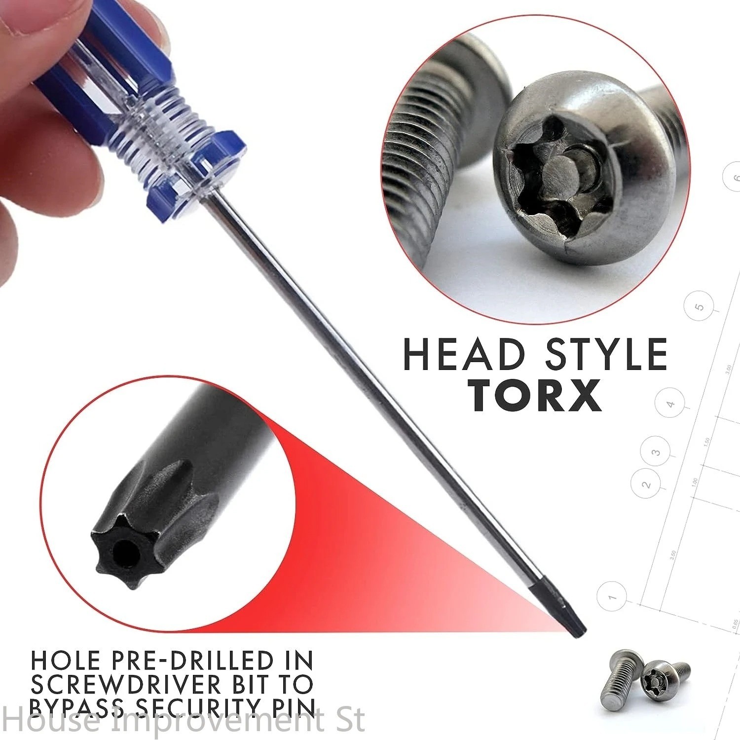 4Pcs Torx T6 T8 T9 T10 Security Screwdriver Magnetic Set PS5 PS4 Xbox 360 TR8