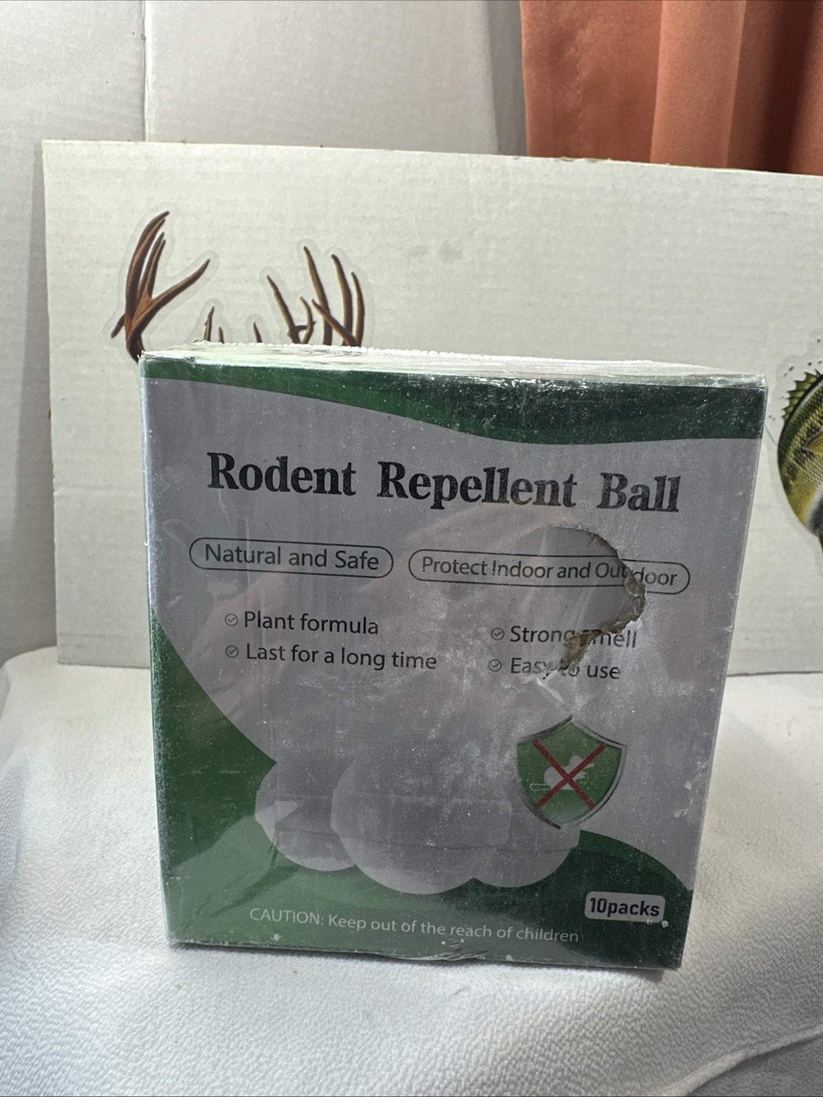 Natural Rodent Repellent - 10 Pack Peppermint Oil - Mice & Rat Deterrent