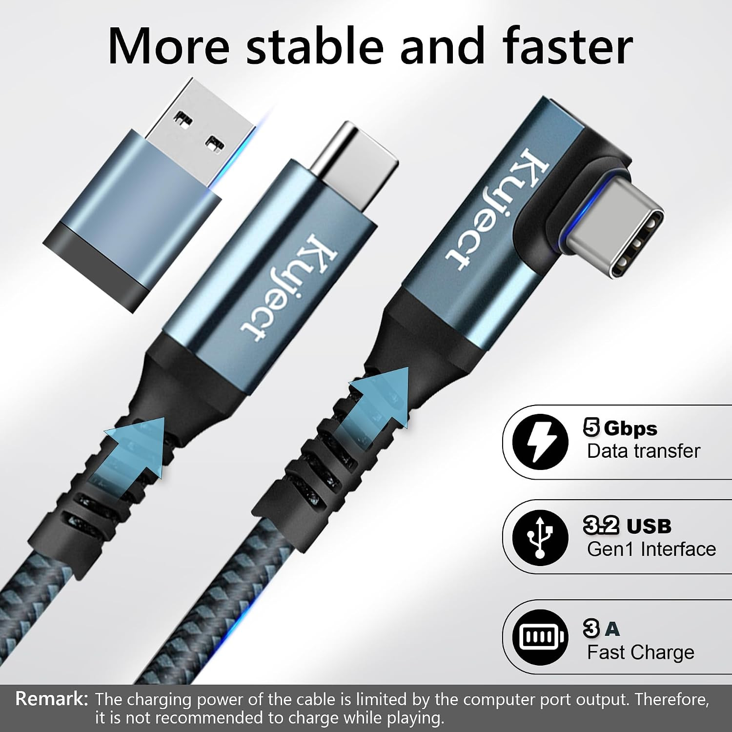 Link Cable 16FT Compatible for Quest 3S/3, Quest 2/Pro, Pico 4, Nylon