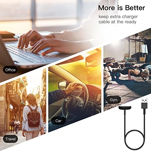 Charger Cable Replacement for Fitbit Charge 6/Charge 5/Luxe without Reset