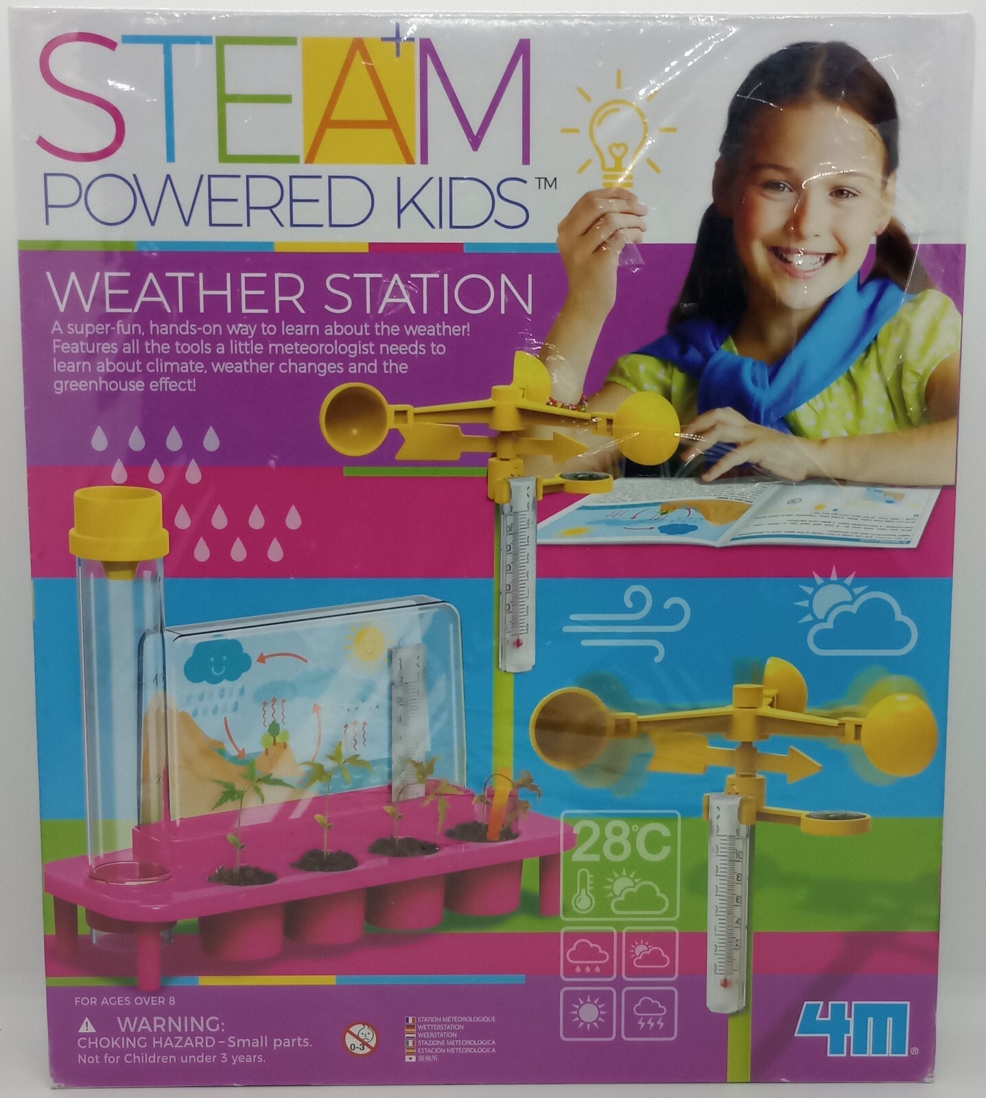 WEATHER STATION #3820M by 4M / STEAM POWERED KIDS, 2018 ~ Ages 8+ ~ NEW SEALED