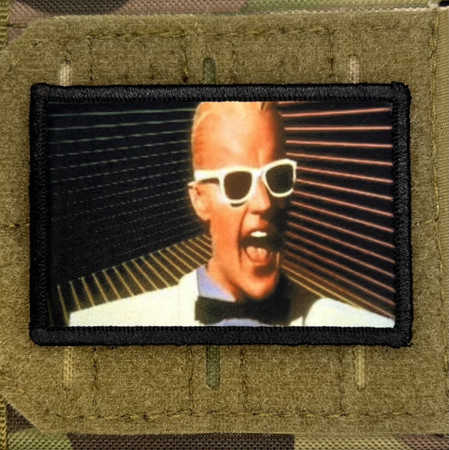 Max Headroom Moral Patch / Military Badge ARMY Tactical 305