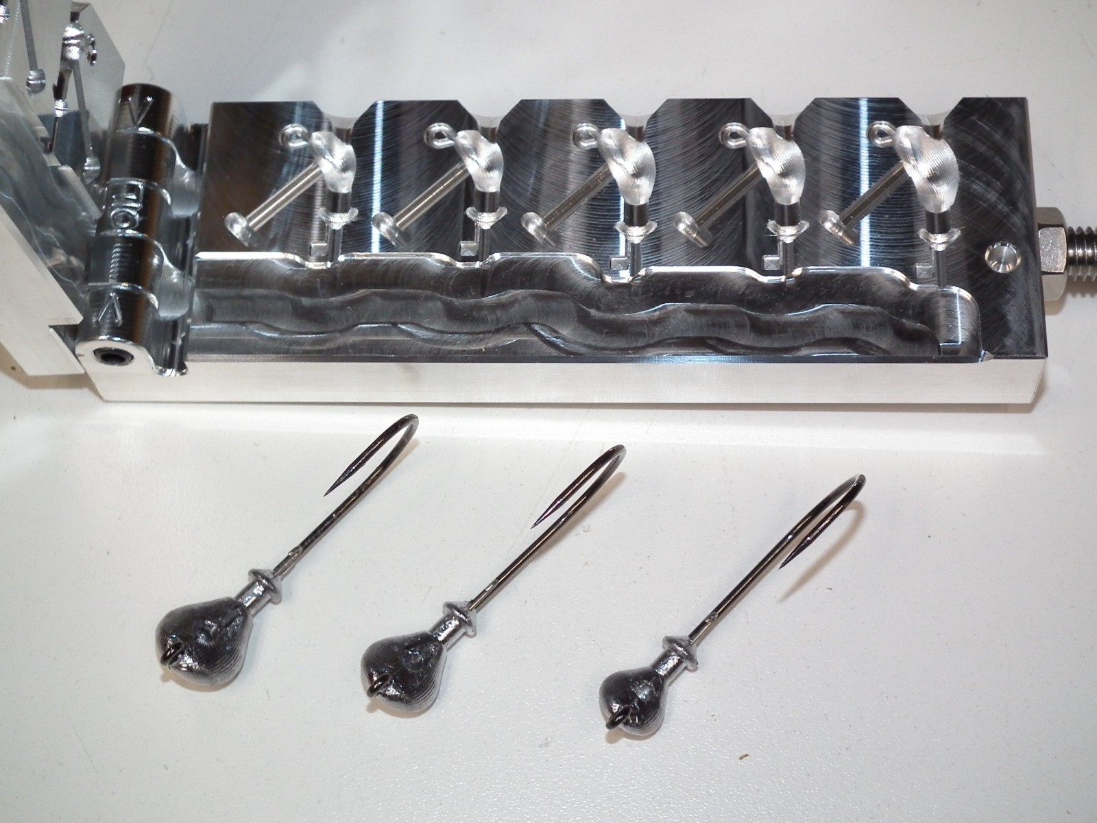 Freshwater Flip jig mold 1/4, 3/8, 1/2oz CNC Aluminum USA Bass 3RD