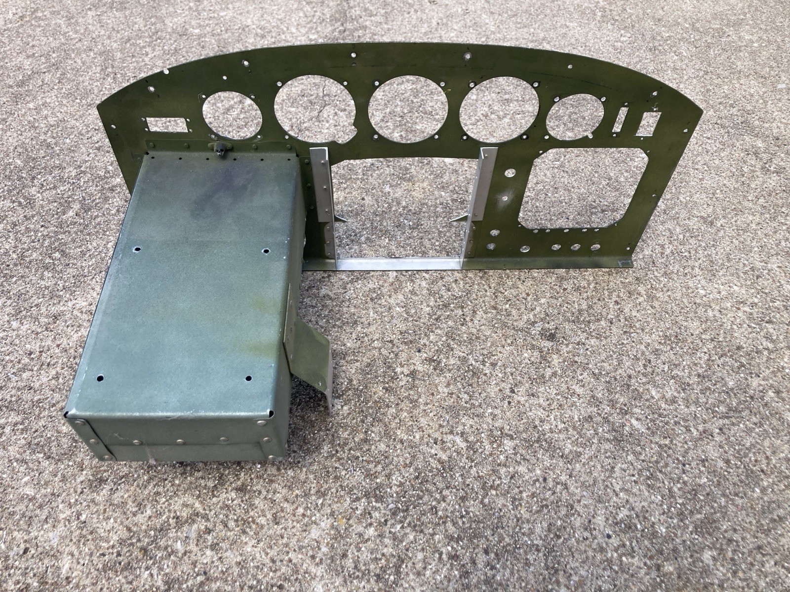 Vans RV-8 Control Panel W/map Box, As Removed For Upgrade.