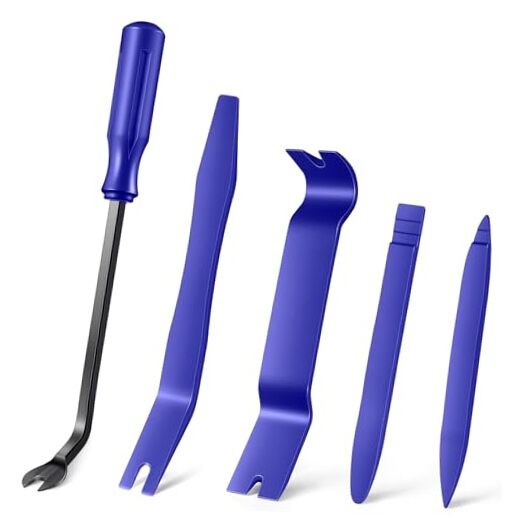 5 pcs Auto Trim Removal Tool Kit, No Scratch Plastic Pry Tool Kit - Blue