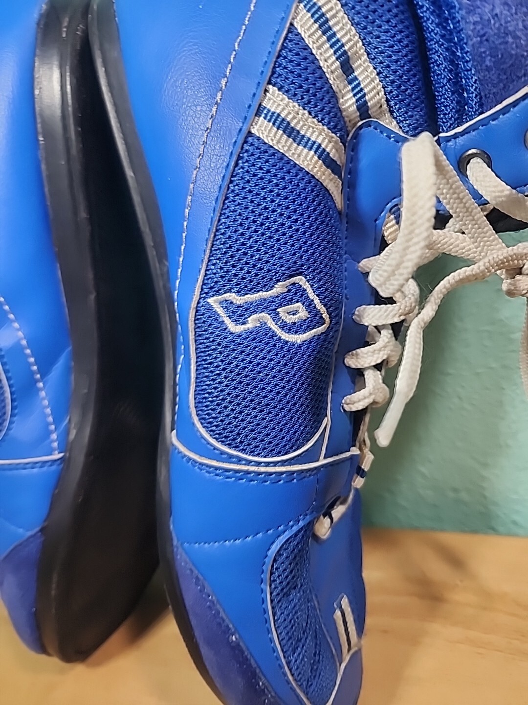 Pro Boxing Mid-Top Classic Blue Shoes Size 12