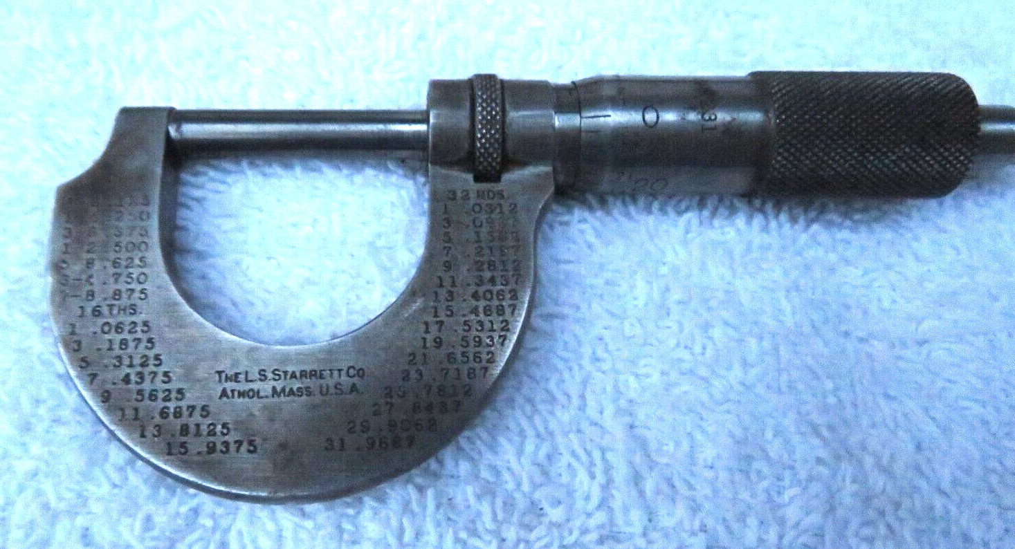 Vintage Sarrett No 231  Micrometer, Case Tools, Athol Mass USA, Used Condition