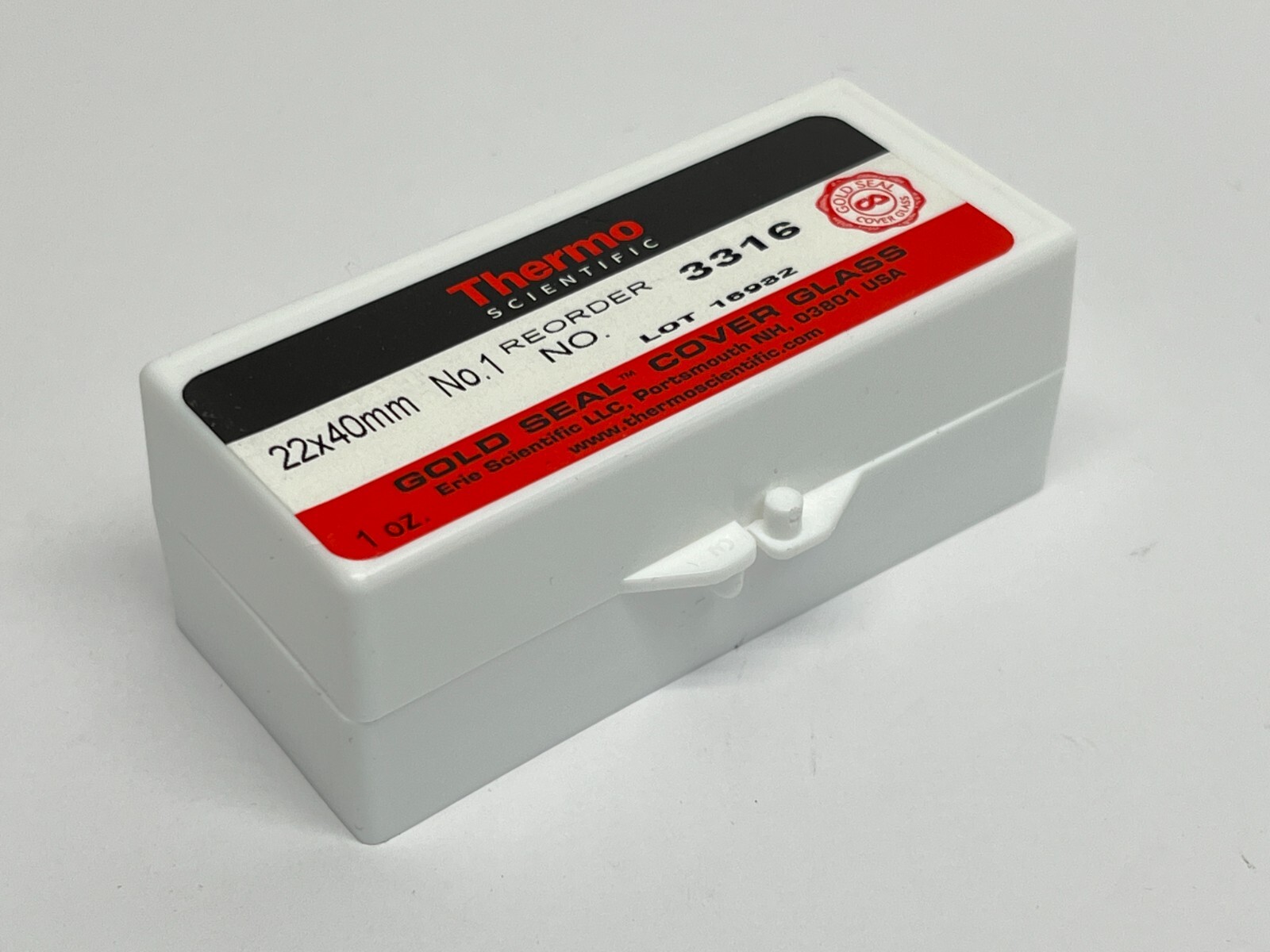 Thermo Fisher 3316 Gold Seal Cover Glass 22x40mm 1oz Pack