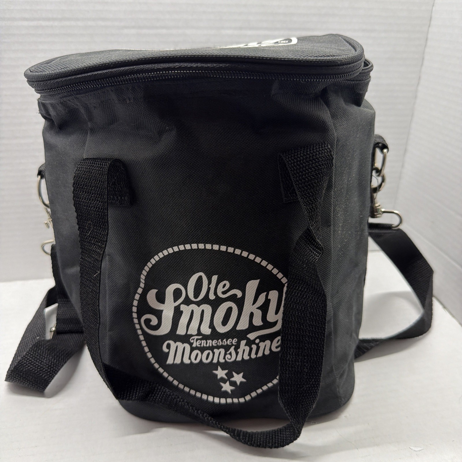 Ole Smoky Tennessee Moonshine Insulated Cooler Bag Black 10x7, Never Used.