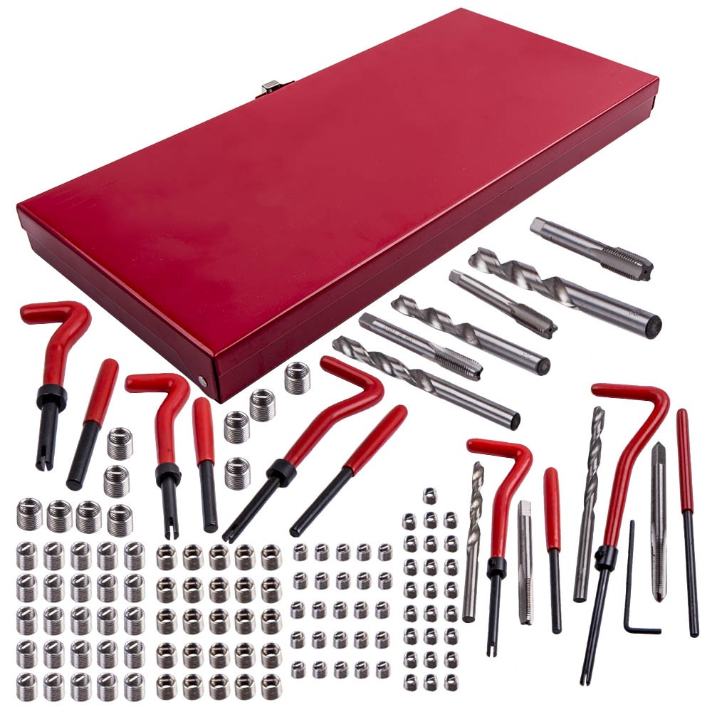 M5-M12 Thread Repair Set with Storage Case & Installation Tools 131pc Kit