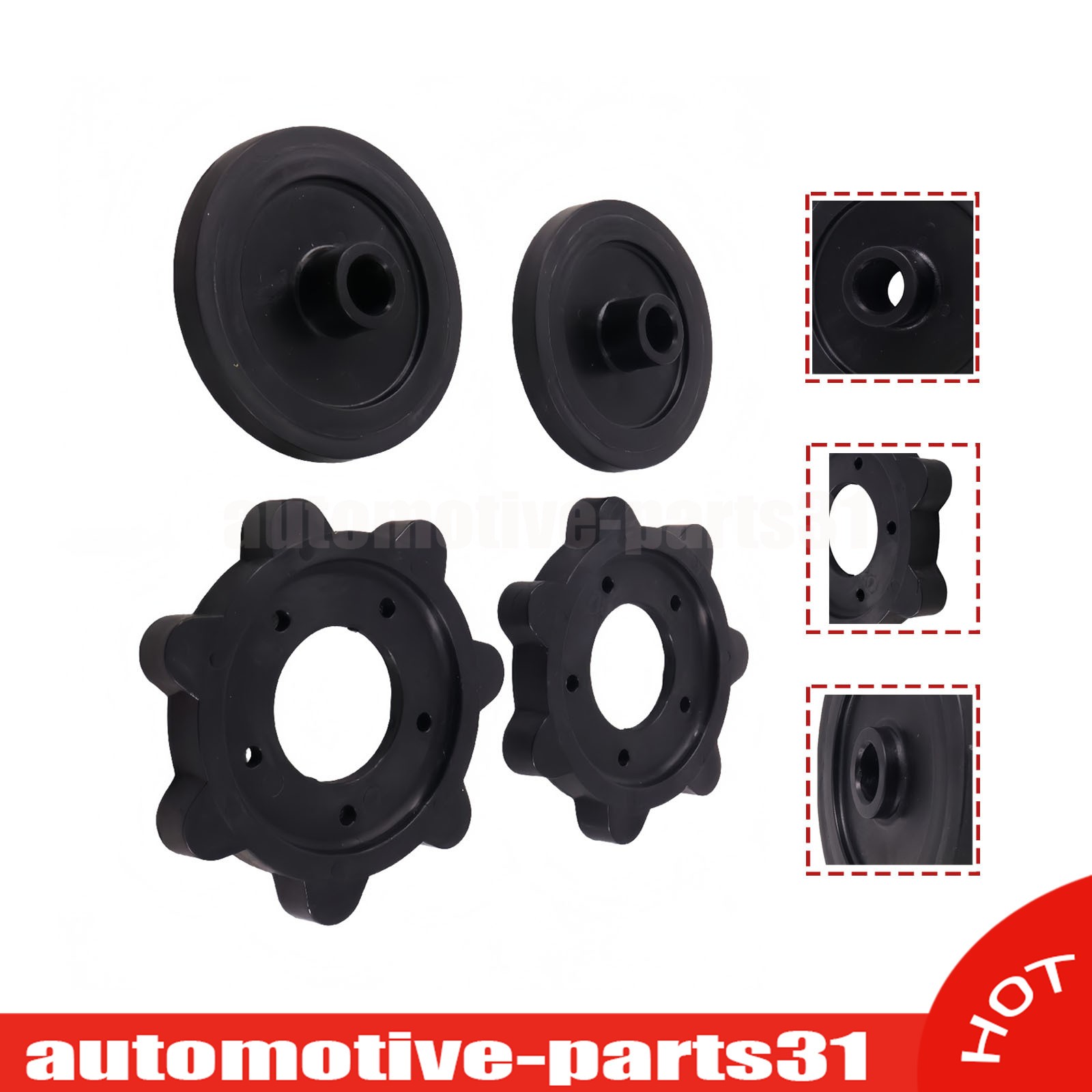 Drive Shaft Sprocket & Idler Wheel Set For Vintage Arctic Cat 0102-015 0102-077