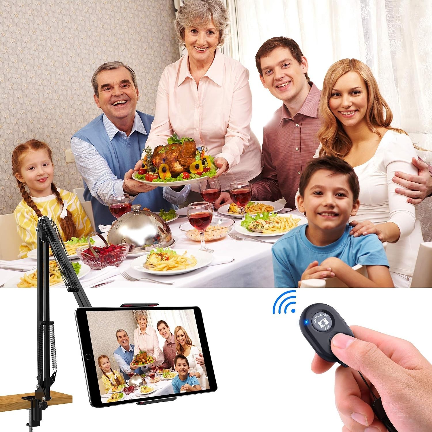 Wireless Camera Remote Shutter for Smartphones 2 Pack, Wireless Phone Camera ...