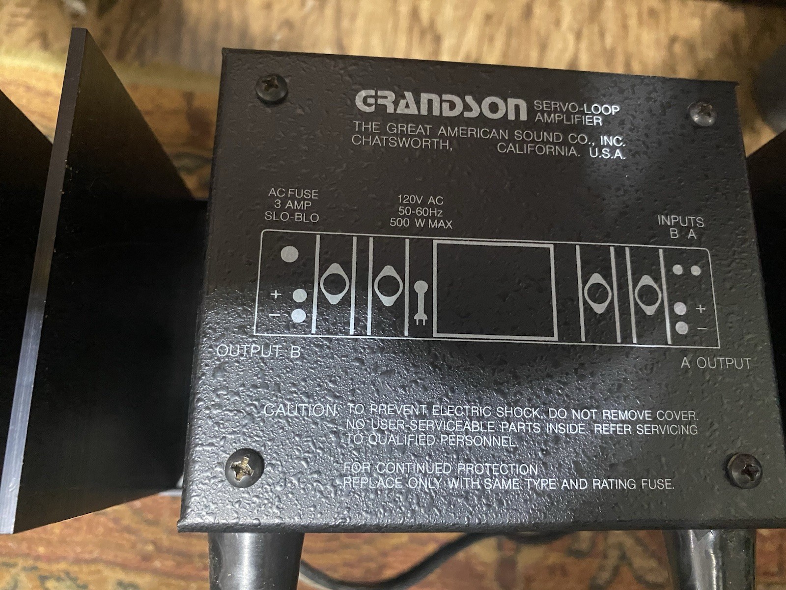 Great American Sound Co. GAS Grandson Servo Loop Amplifier