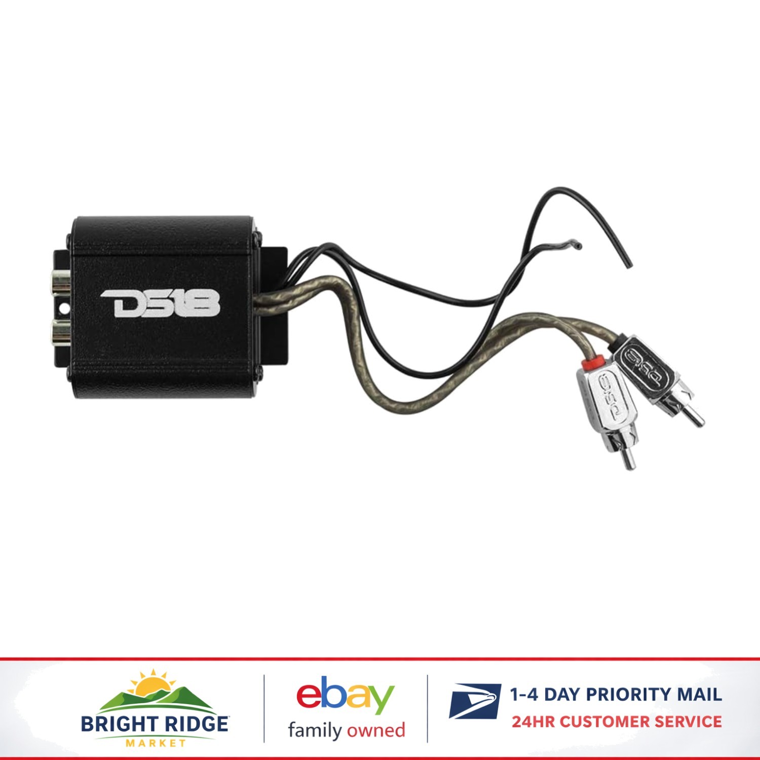 Professional RCA Noise Filter for Car Audio Systems, Eliminates Hum Noise
