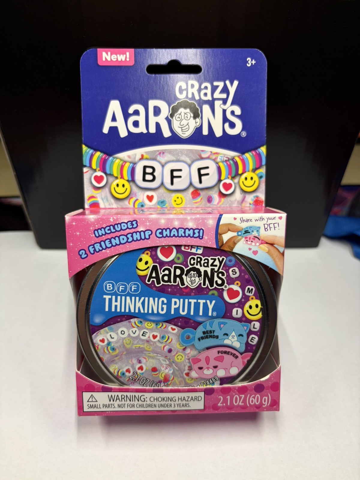 Crazy Aaron’s BFF Charms Putty.  Stretch, Bounce, Pop, Tear, Sculpt. Brand New