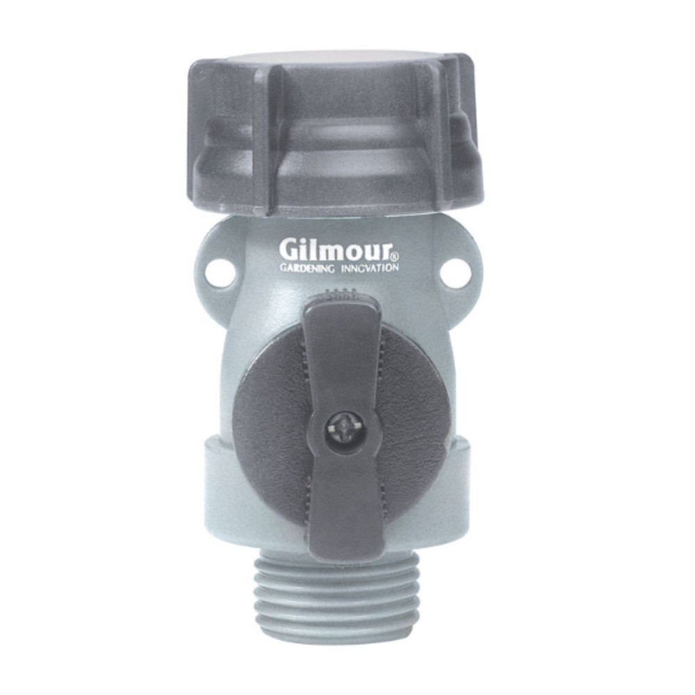 Gilmour 5/8 in. Polymer Threaded Male Hose Shut-off Valve