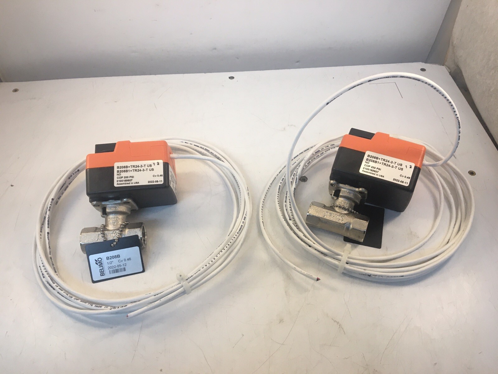 Lot of 2 Belimo B208B+TR24-3-T Valve