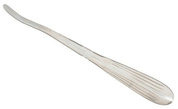 Crego Periosteal Elevator, 8.0", Slightly Curved, 7 mm Wide Blade, Stainless