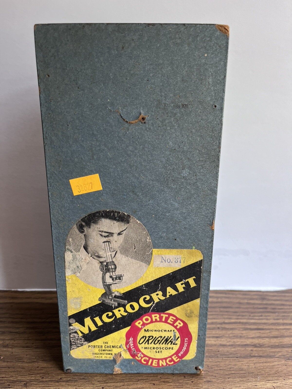 Vintage Porter Science Microcraft Senior Microscope #377 Original Box Untested