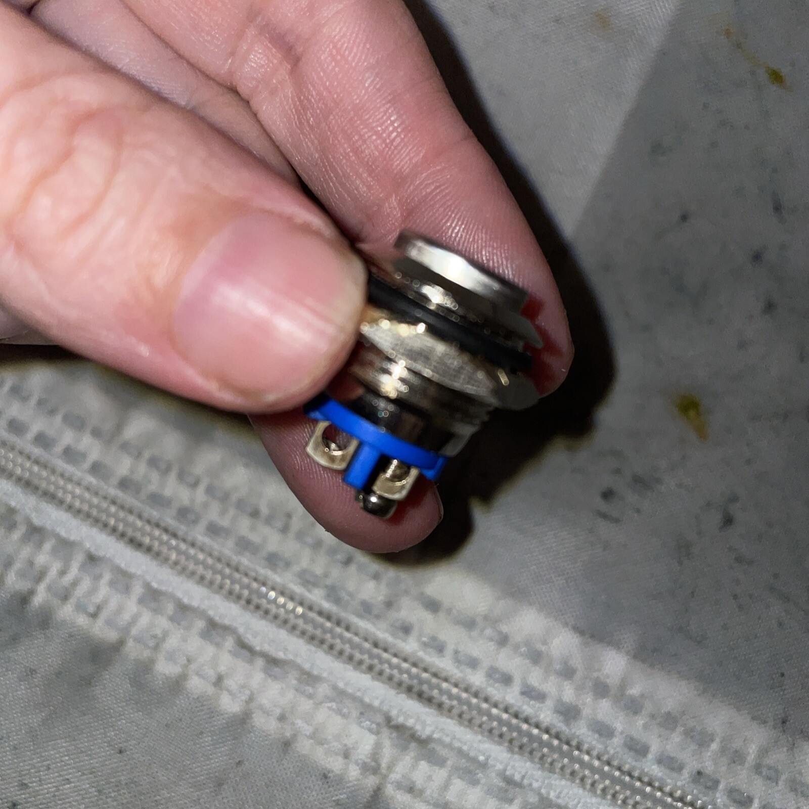 Silver Button For Pride Mobility Scooter PP13