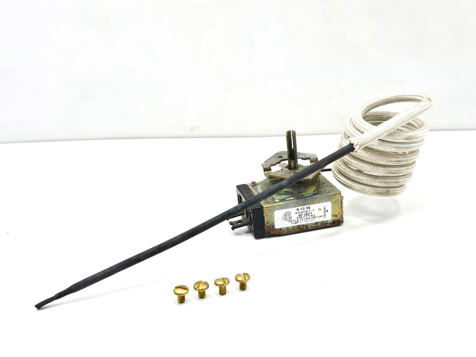342027-1 Thermostat S-12-36 ( 30A , 277VAC )