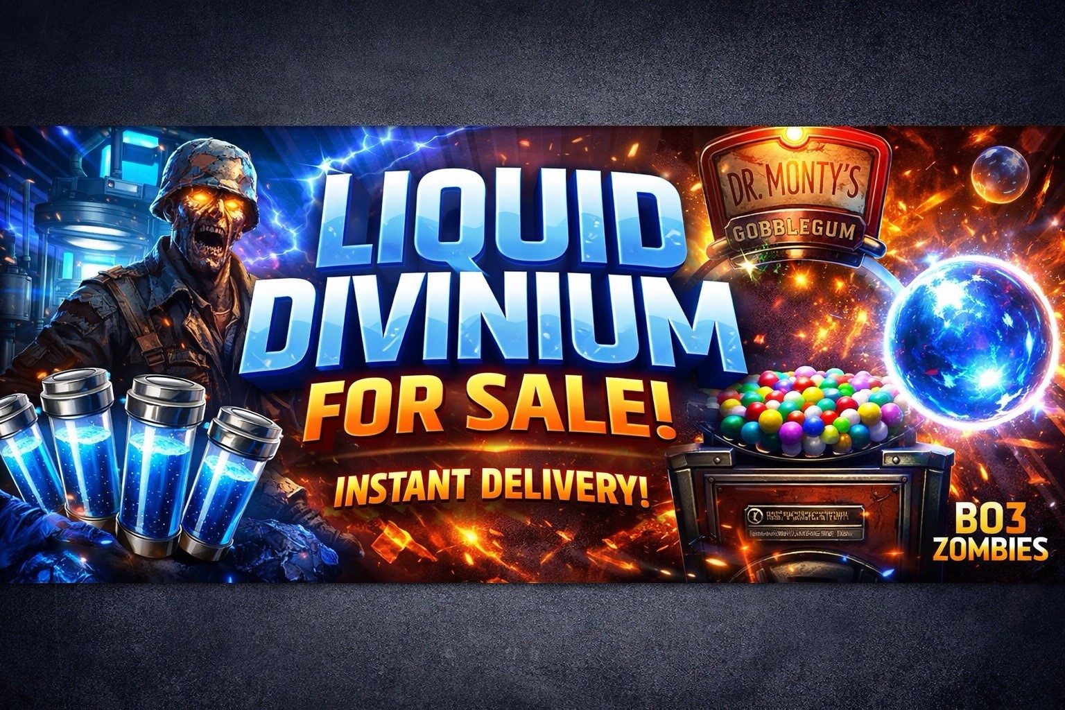 PS4/PS5 BO3 Liquid Divinium |50K 125K  |Fast Delivery | Zombies Gobblegum