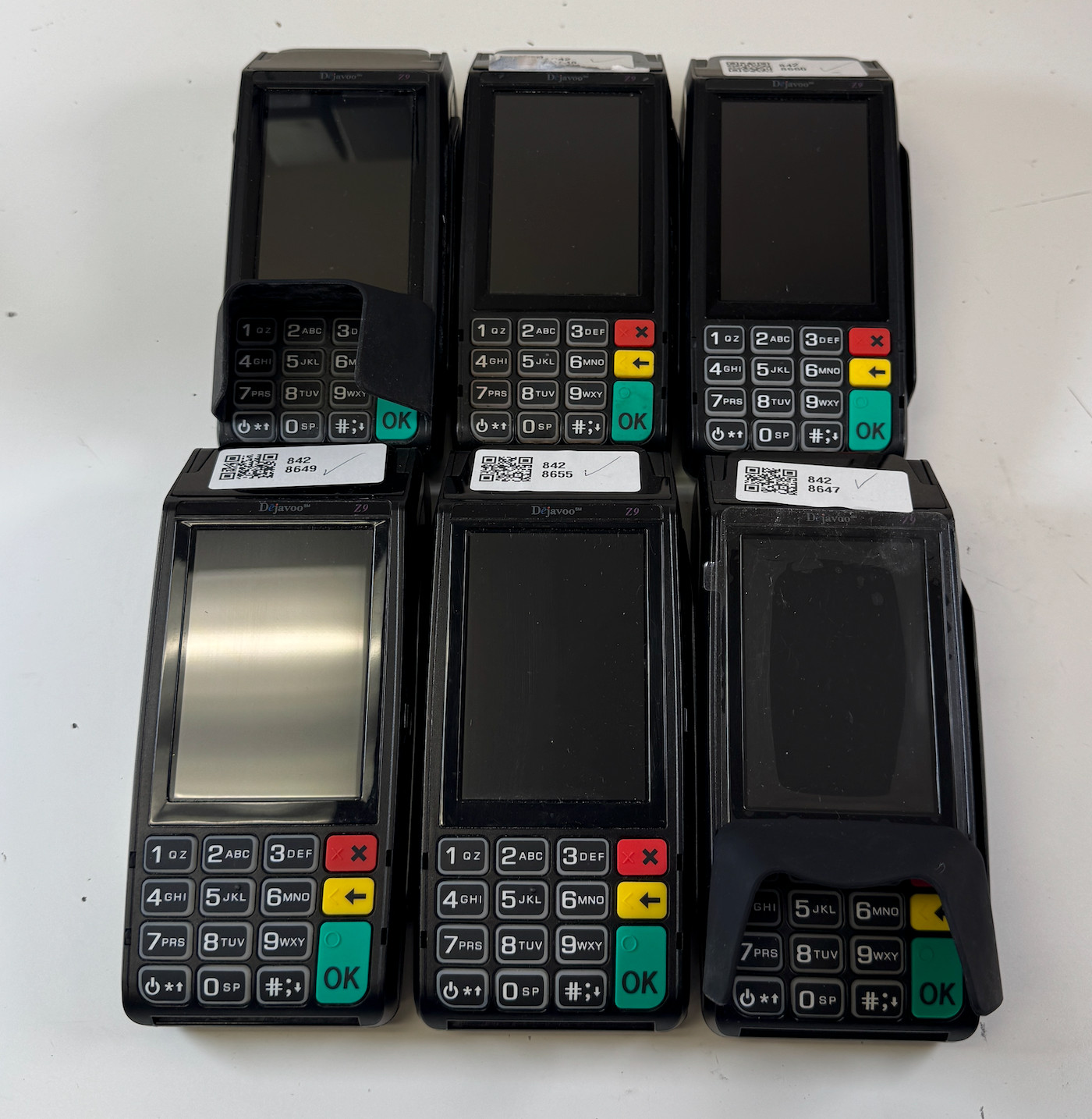 Dejavoo Z9 EMV / Card Terminal - READ for Encryption Key - Lot of 6