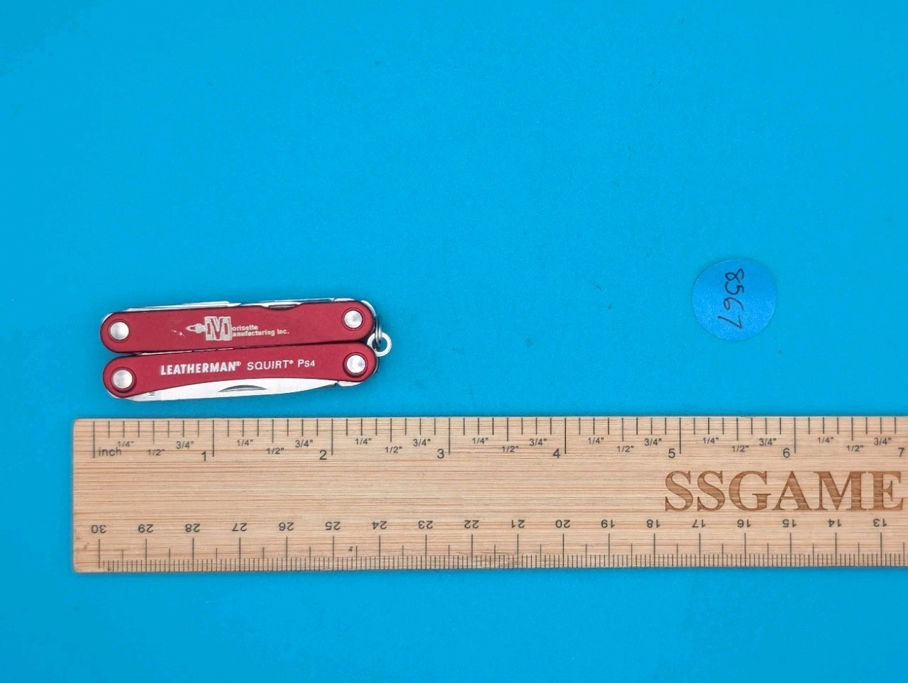 Leatherman SQUIRT PS4 Multi-Tool With Pliers Scissors Knife RED!