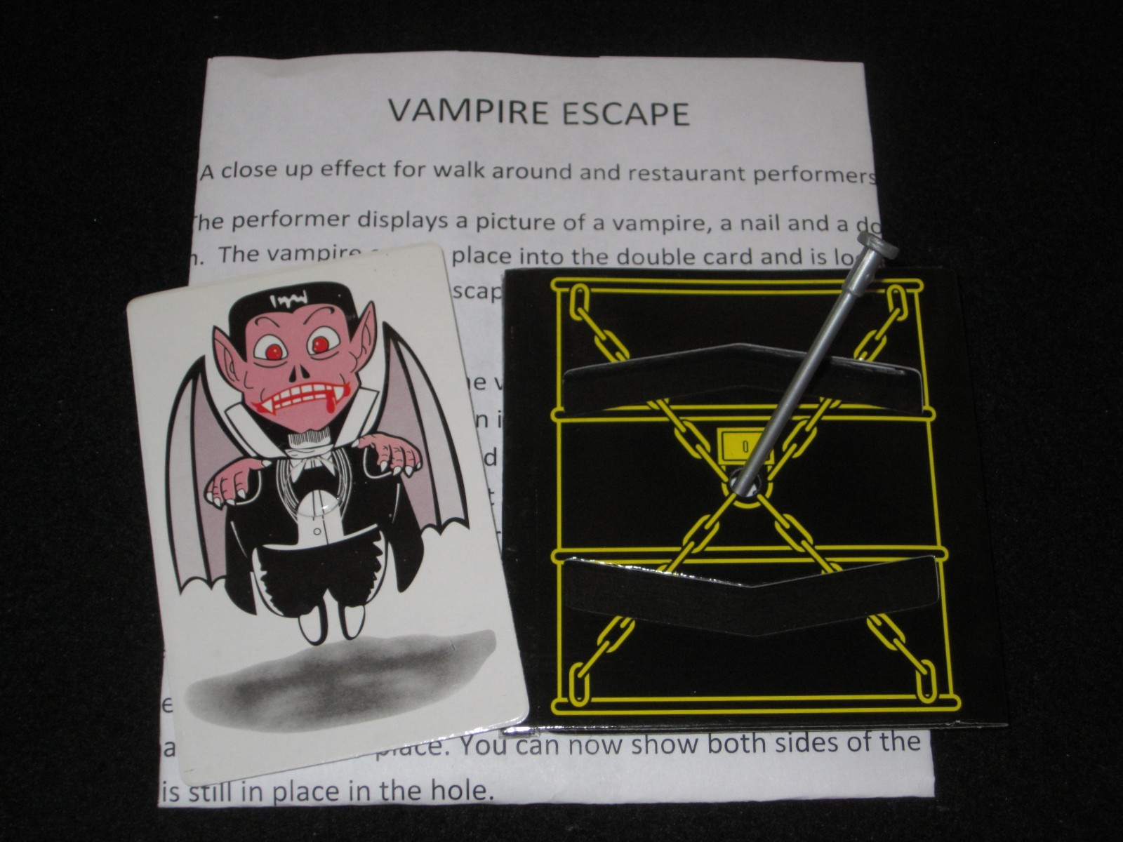 Vampire Escape Magic Trick - Walk Around, Close Up, Halloween, Street, Pocket