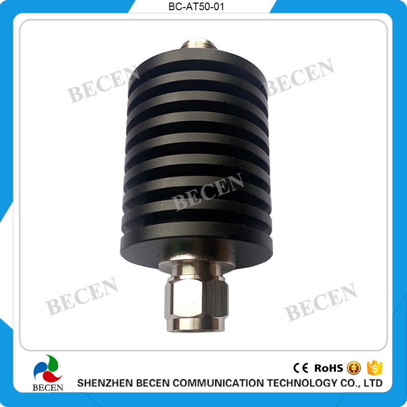 RF Fixed Attenuator 50W N 5dB Attenuator Plug male to Jack female 50Watt DC-3Ghz