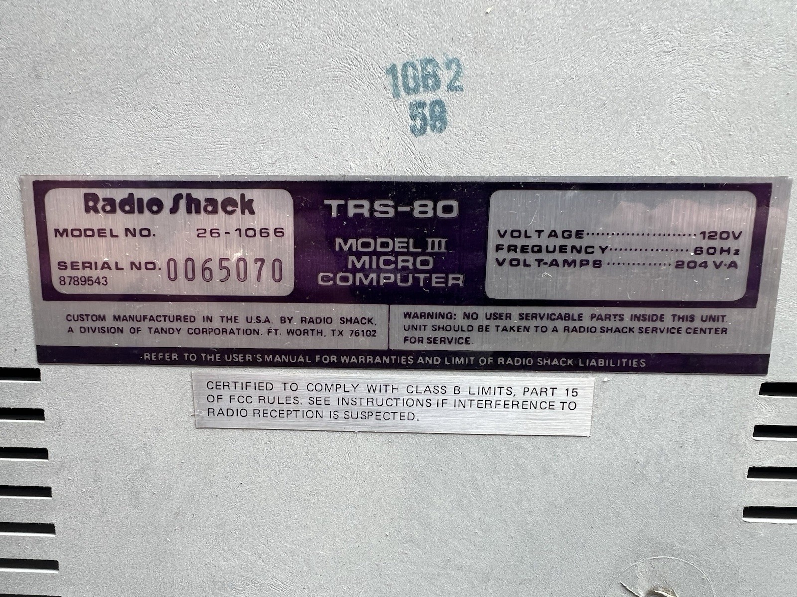 🇺🇸Radio Shack TRS-80 Model 3 Microcomputer In Original Box W/Cover🇺🇸