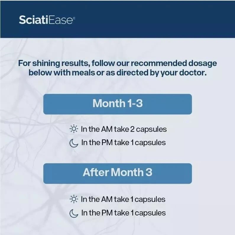 3 PACK SciatiEase Labs Sciati Ease Sciatic Nerve Formula 120 Capsules FAST SHIP+