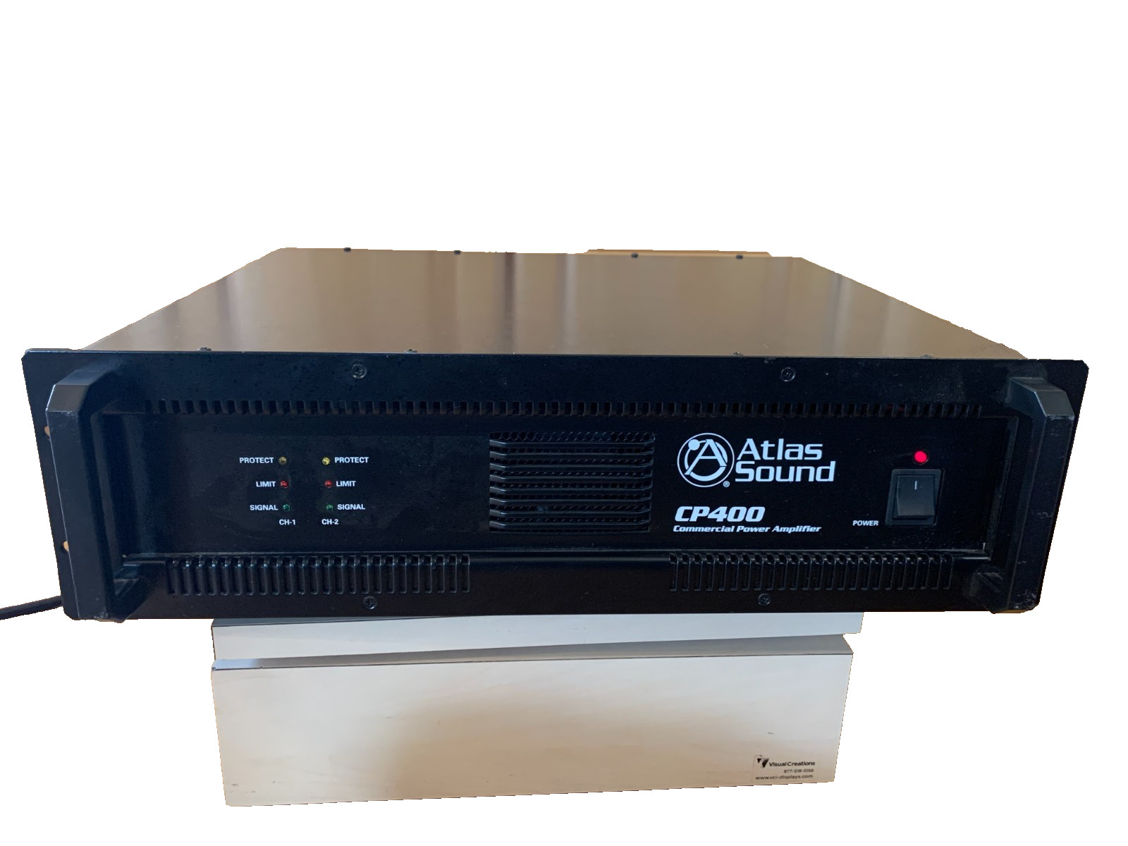 Atlas Sound CP400 Dual-Channel Commercial PA Power Amplifier Dual Channel 400W