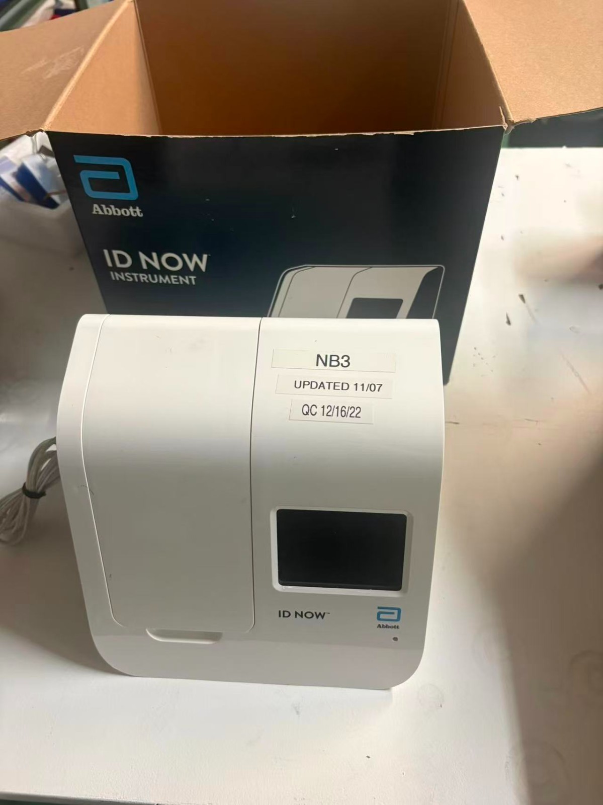 Abbott ID NOW Instrument Molecular Analyzer w/ Power Cord – Tested, Clean