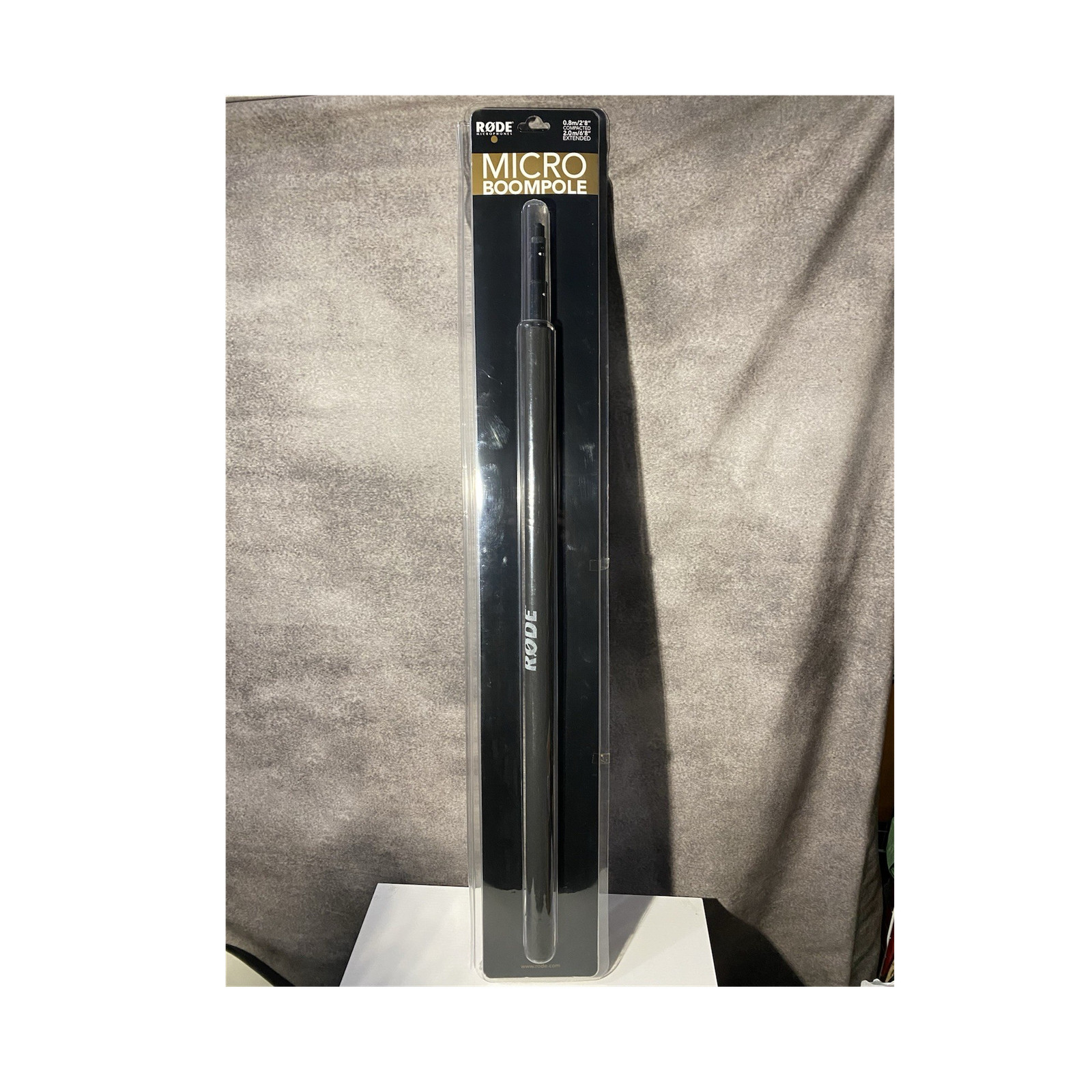 Rode Micro Boompole Black Metal Portable Height-Adjustable 2.0m Boom Pole