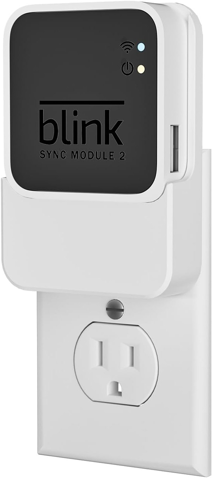 Outlet Wall Mount for Blink Sync Module 2, 2-In-1 Charging Station(Mount & Charg