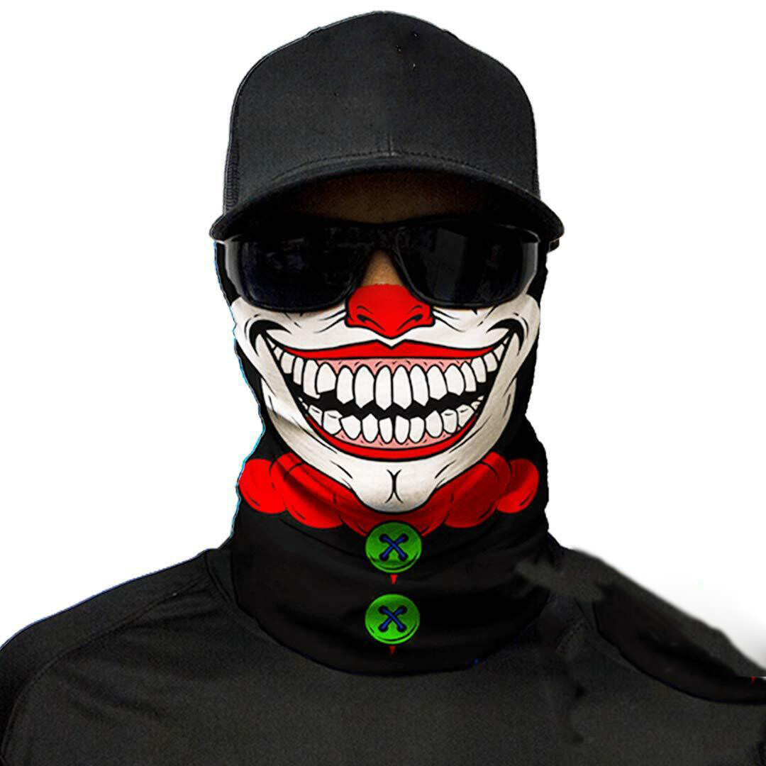 Skull Balaclava Bandana Neck Gaiter Scarf Tube Sports Face Mask Sun Shield Cover