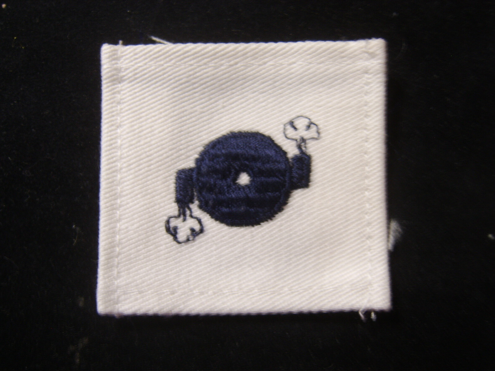 USN STRIKER BT BOILERMAN BLUE ON WHITE FROM PACK DATED 1969 NOS :KY21-1