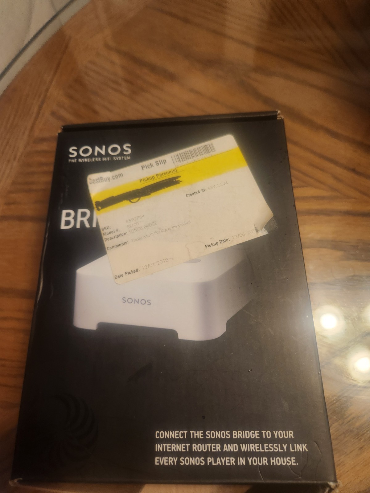 Sonos BRIDGUS1 Wireless Bridge Home Audio Component, White (US Plug)
