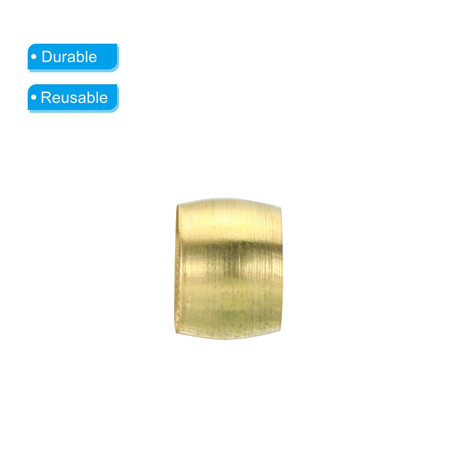 6mm Tube OD Brass Compression Sleeve Ferrules Brass Ferrule Insert Fitting Kit