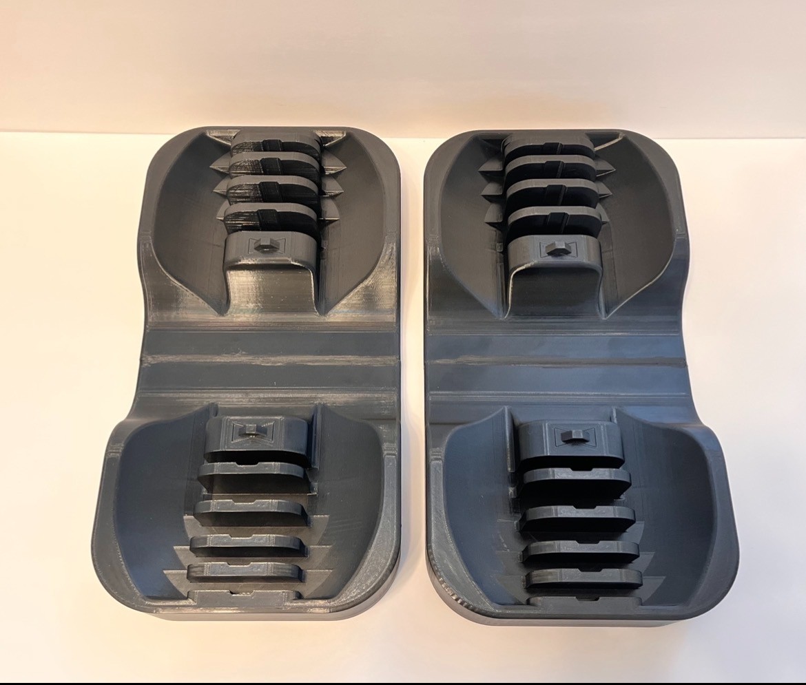 SERIES 2 ONLY - Nautilus Bowflex 552 Dumbbell Replacement Cradle Base Tray Pair