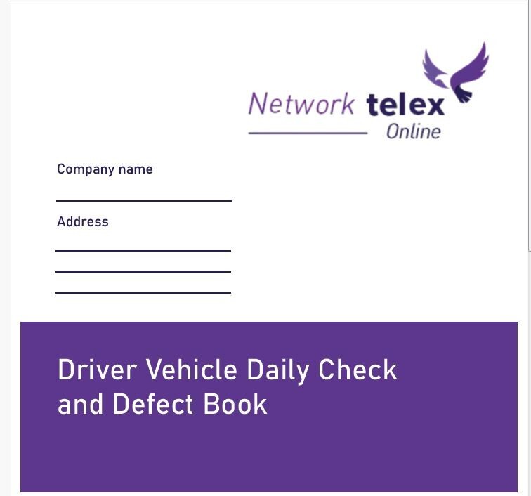 VEHICLE DAILY CHECK & DEFECT BOOK PCV /PSV / HGV 50 PAGE DUPLICATE  X 14