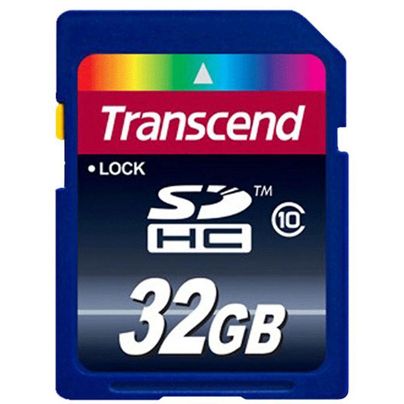 Two Transcend 32GB Class 10 SDHC Memory Cards ( TS32GSDHC10)