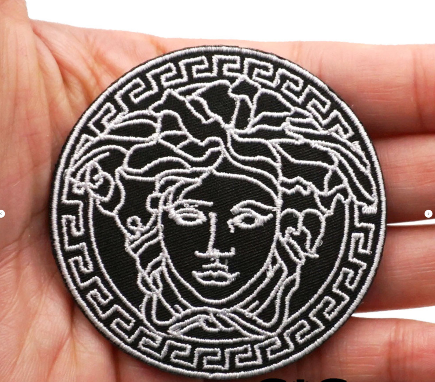 GORGEOUS FASHION DESIGN MEDUSA EMBROIDERED IRON-ON PATCH...VERY LIMITED...