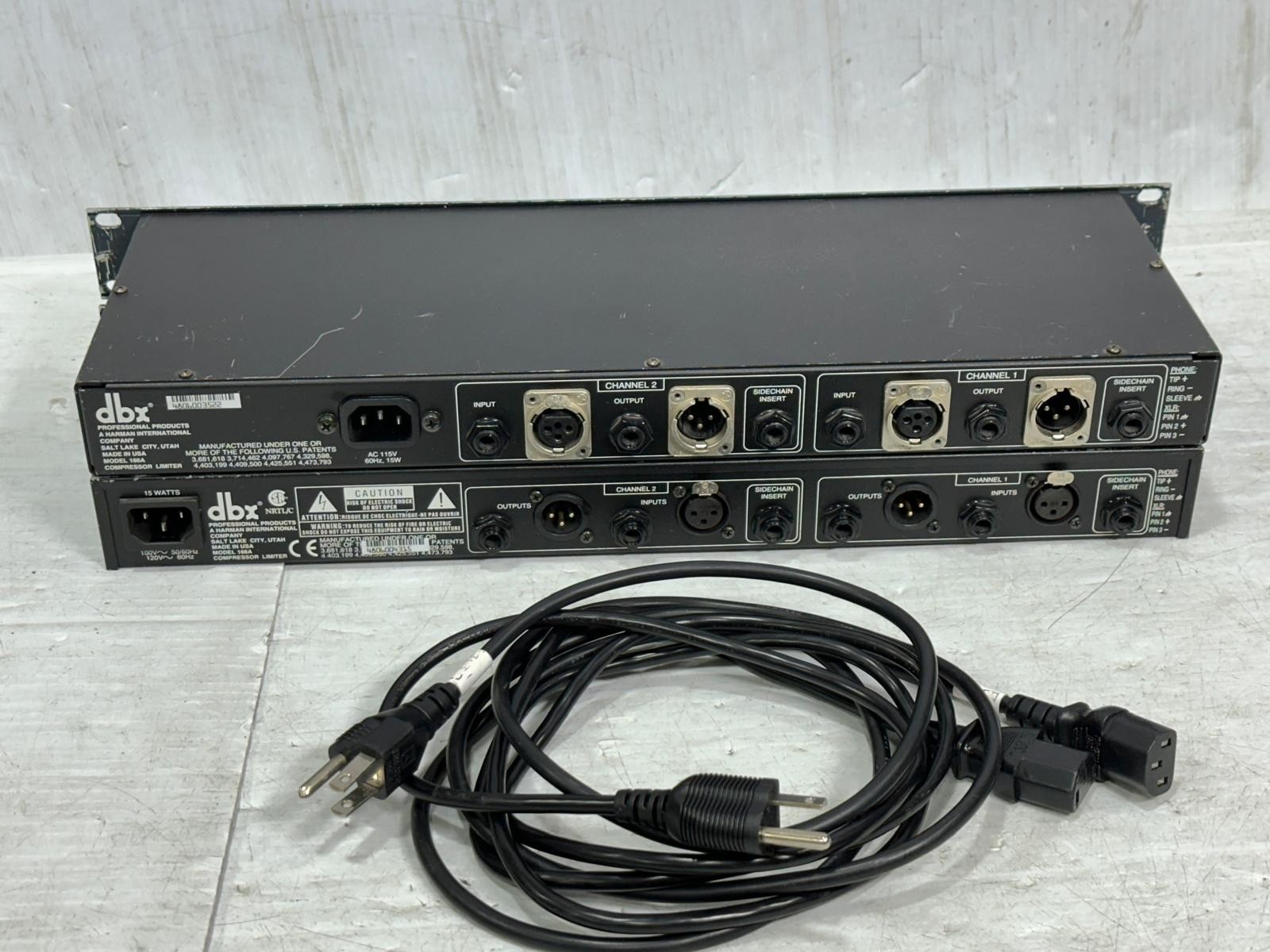 DBX 166A 2-Channel Compressor/Limiter/Gate #6096-C (THS)