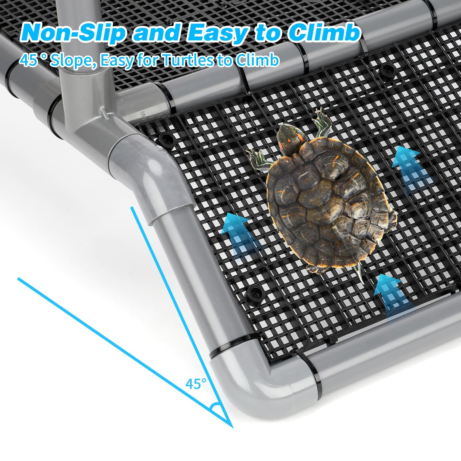 Extra Large Hanging Turtle Basking Platform 19 Inch Wider Dock Ramp Floating