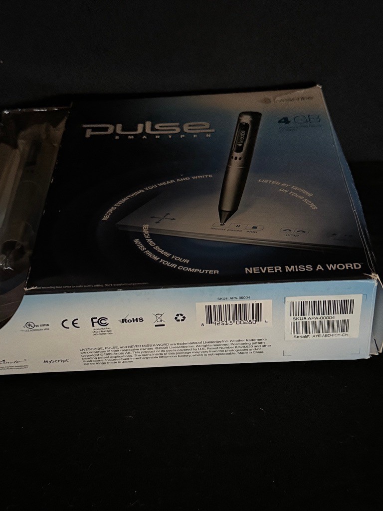 New In Box Pulse Smart Pen - 4 GB