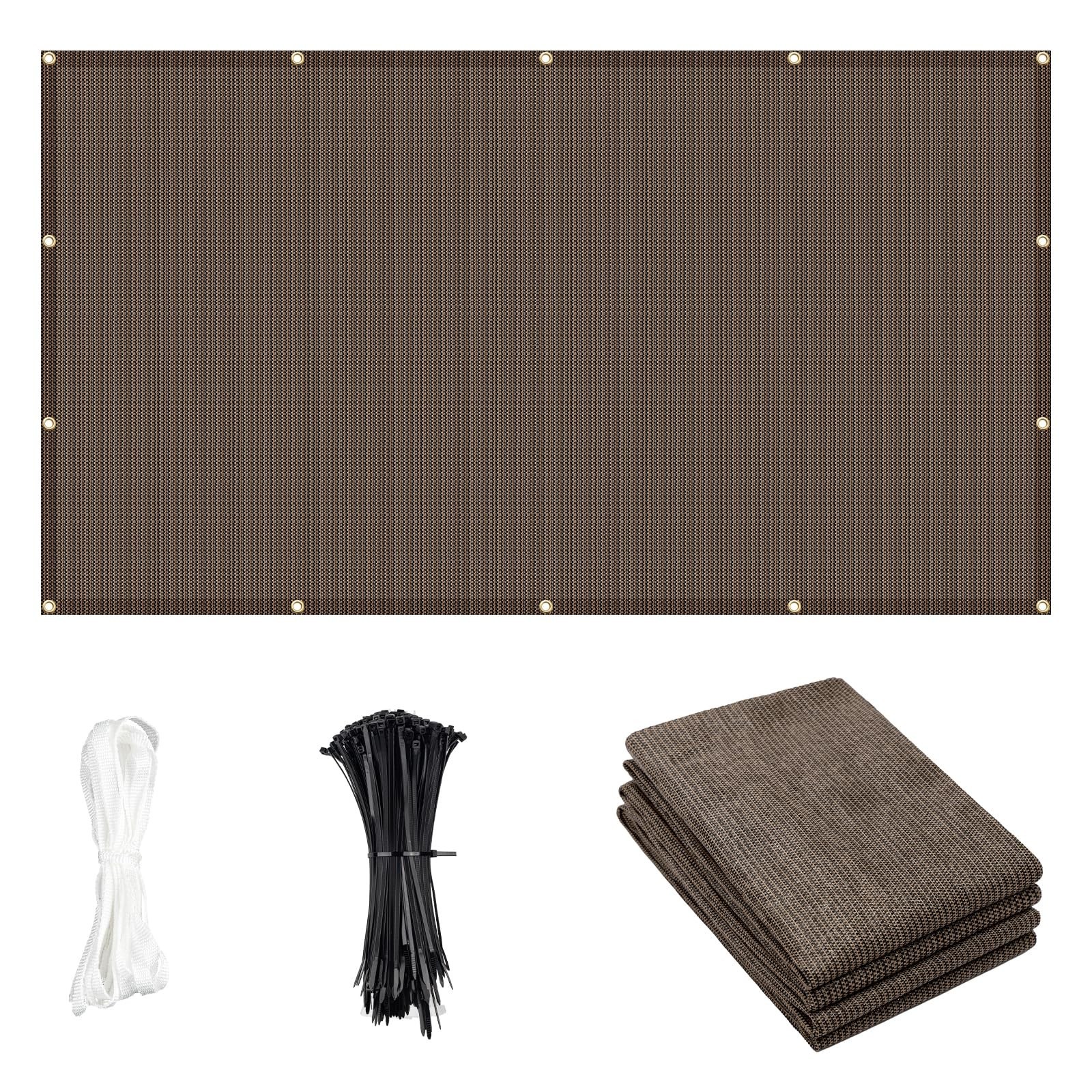Cool Area Sun Shade Cloth with Grommets 8x10 FT Shade Panel Shade Tarp Screen...