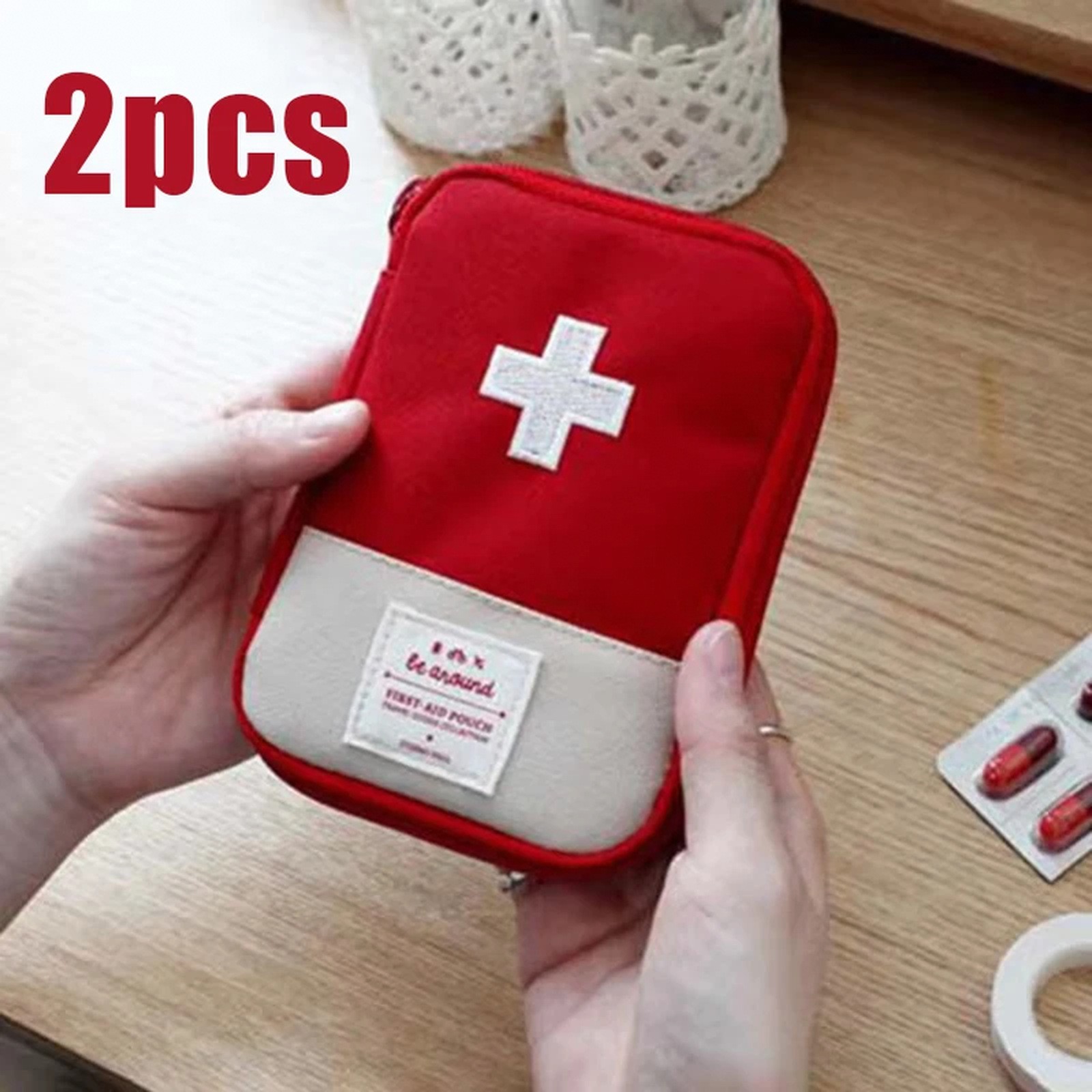 Mini Portable Medicine Bag Travel First Aid Kit Storage Bag Eco-Friendly